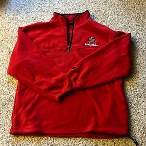 Team Starter Mens Pullover Maryland Terrapins 2X-Large EUC 100% Polyester